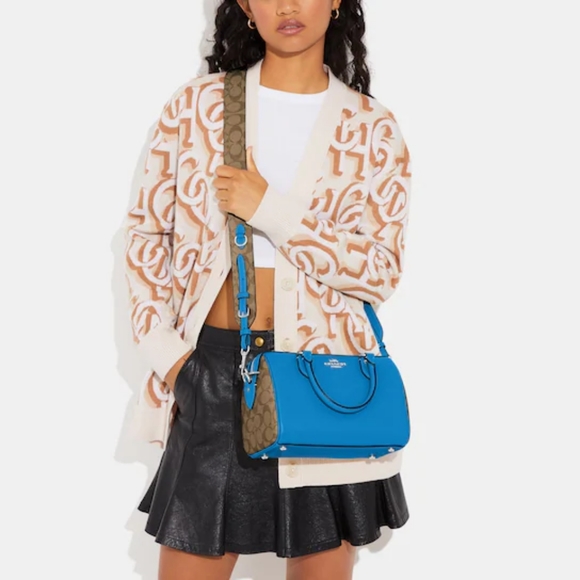 COACH Rowan Satchel In Signature Canvas - Picture 14 of 14